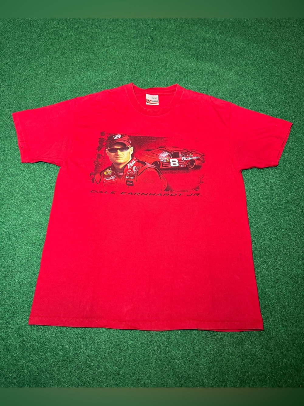 Dale Earnhardt Jr Nascar T Shirt Vintage Y2K Chase Large Bud Budweiser #8